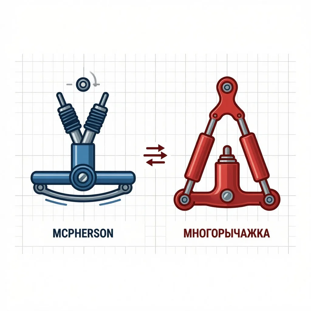 McPherson vs многорычажка: выбираем подвеску для жизни