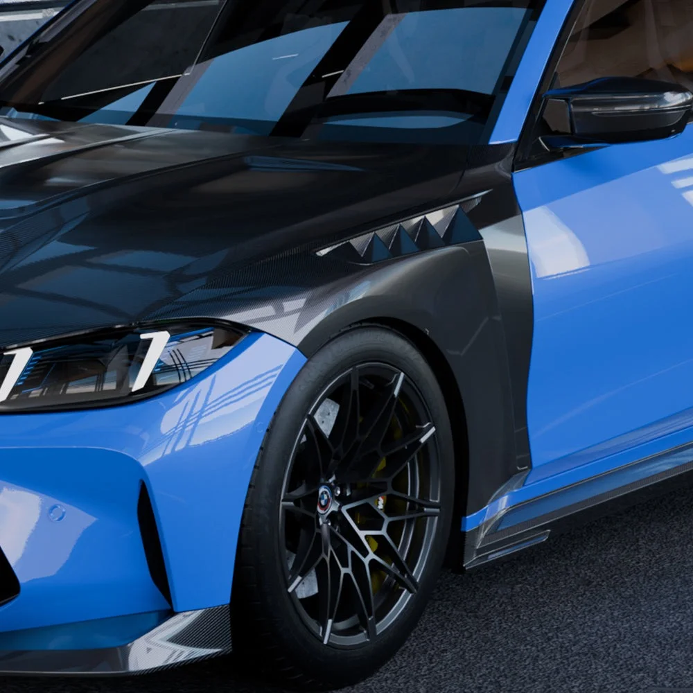 SOOQOO BMW M3 G80 Side Fenders In Prepreg Carbon Fiber